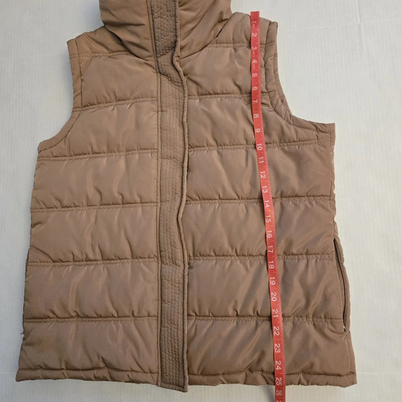 Brown Calvin Klein Faux fur puffed vest Size LARGE - Picture 12 of 12